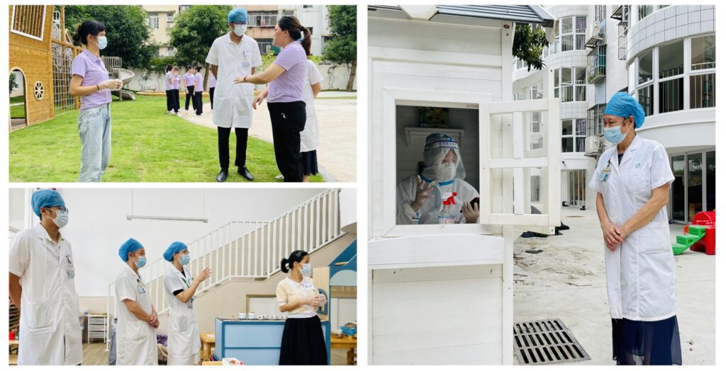 翠香社区卫生服务中心为紫荆幼儿园开学返园“保驾护航”插图2