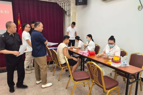 我中心开展翠香街道2025年民兵体检服务